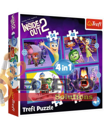 TF Puzzle 4 in 1- Emotions rule / Disney Inside Out 2